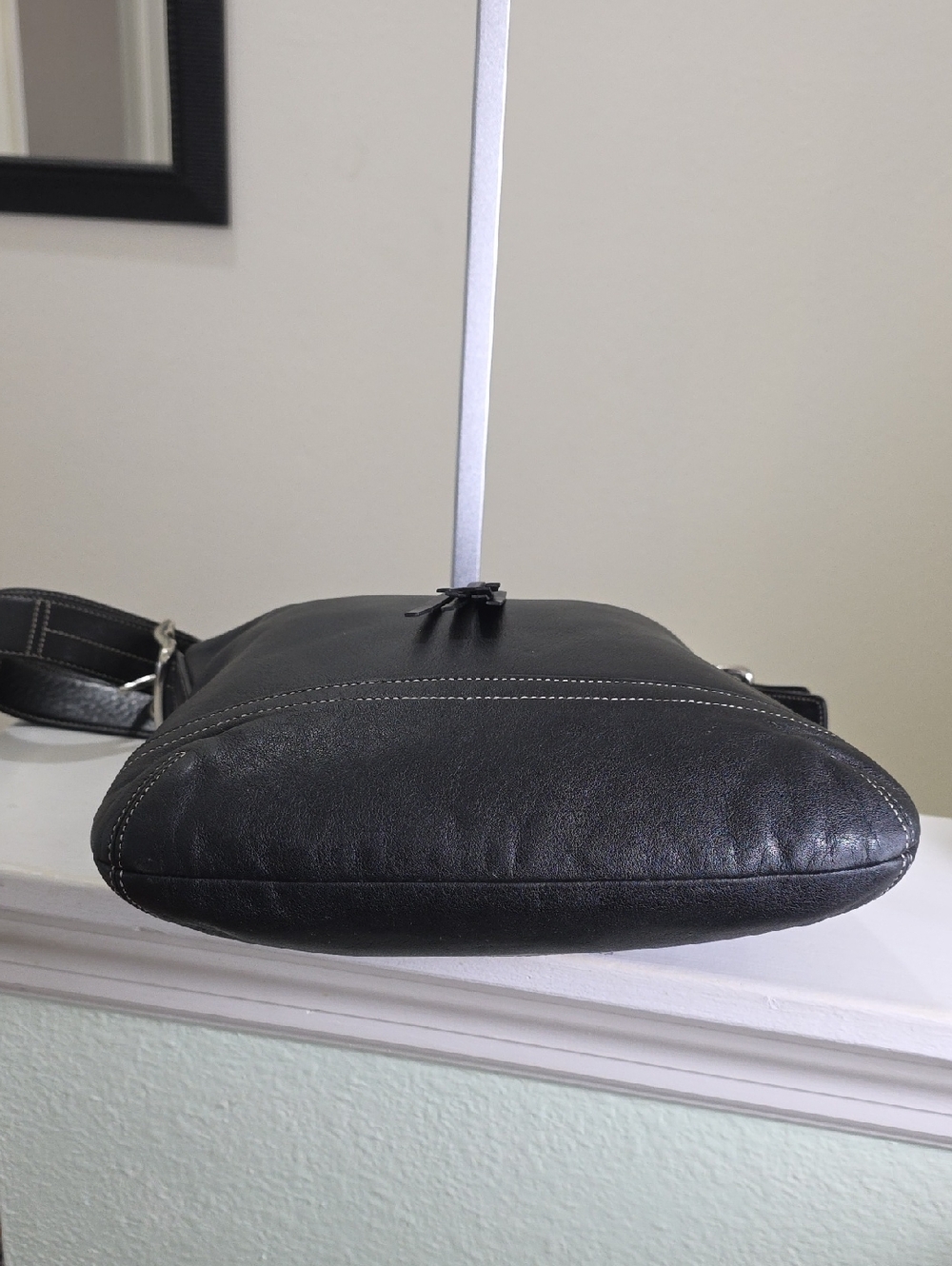 COACH 1415 Vintage 2004 Legacy Slim Black/Silver Smooth Leather Crossbody EUC - Picture 12 of 17